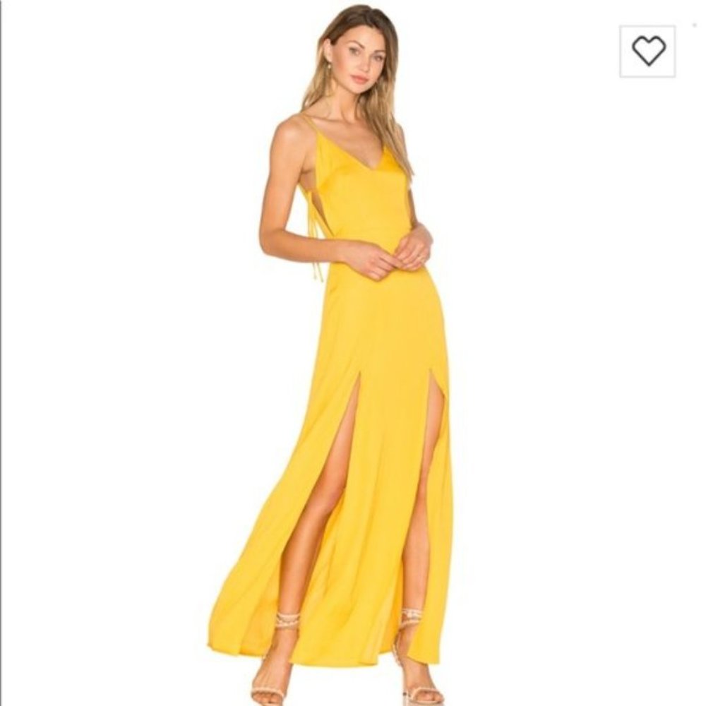 Yellow Maxi Revolve Dress